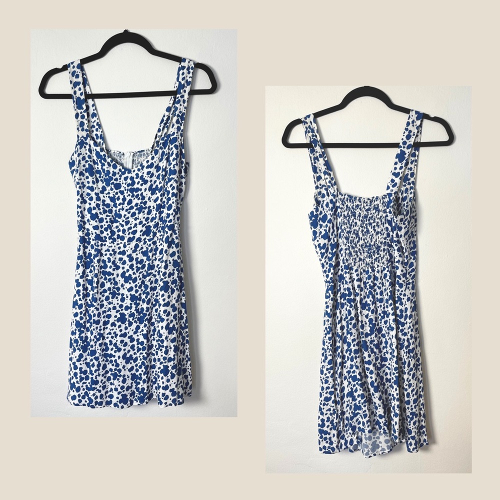 Reformation Humphrey Mini Dress in Rainey Blue - Size 4 - Picture 6 of 13